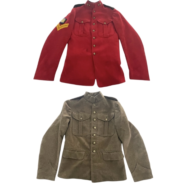 Pre WW1 100th Winnipeg Grenadiers Uniform & WW1 General Service Tunic to Same Man