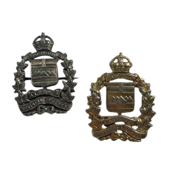 Alberta Provincial Police Collar Badge Lot