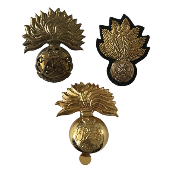 Canadian Grenadier Guards Cap Badge Lot
