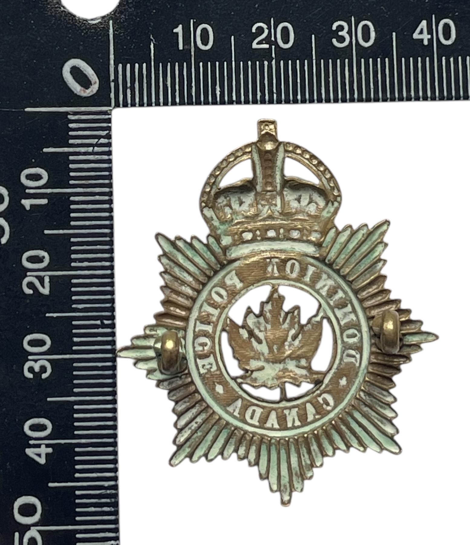 Dominion Police of Canada Forage Cap Badge