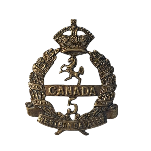 WW1 CEF 5th Western Cavalry Cap Badge