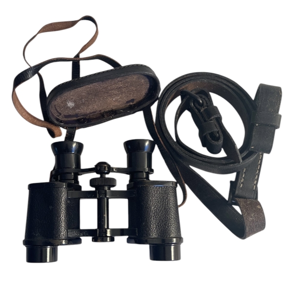 WW2 era German Artillery Bioculars with extra carry strap