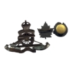 Image 2 : Royal Canadian Artillery Bronze Cap Badge & two WW2era Service Pins