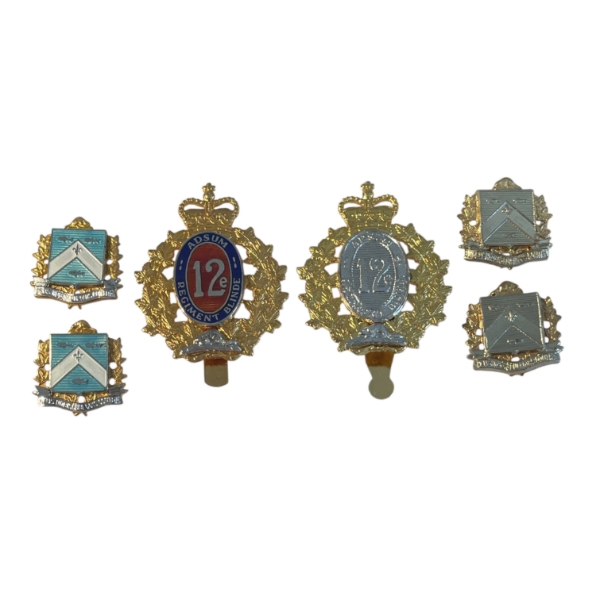 Canadian Military Badge Lot - 12th Regiment Blinde