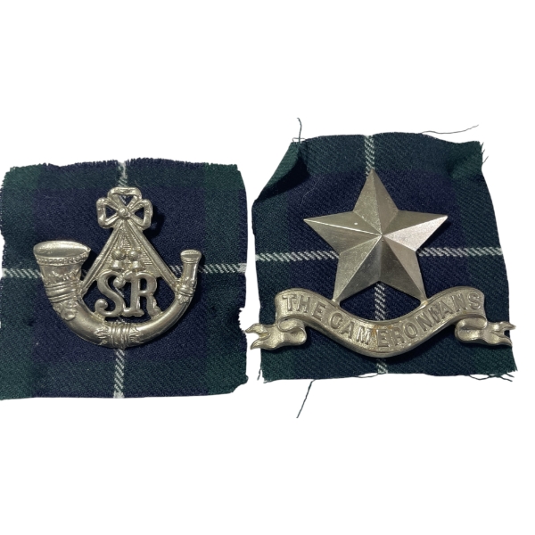 Cameronians Scottish Rifles Cap Badge