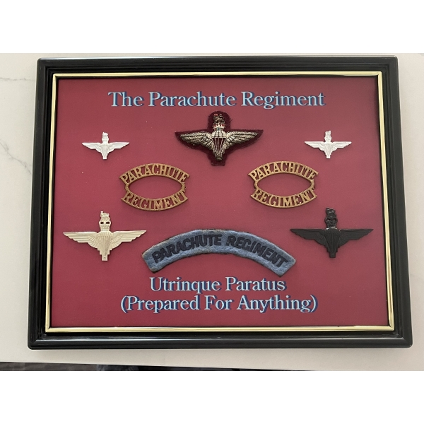 British Parachute Regiment Badge Display