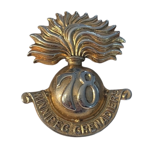 WW1 CEF 78th Battalion (Winnipeg Grenadiers) Cap Badge