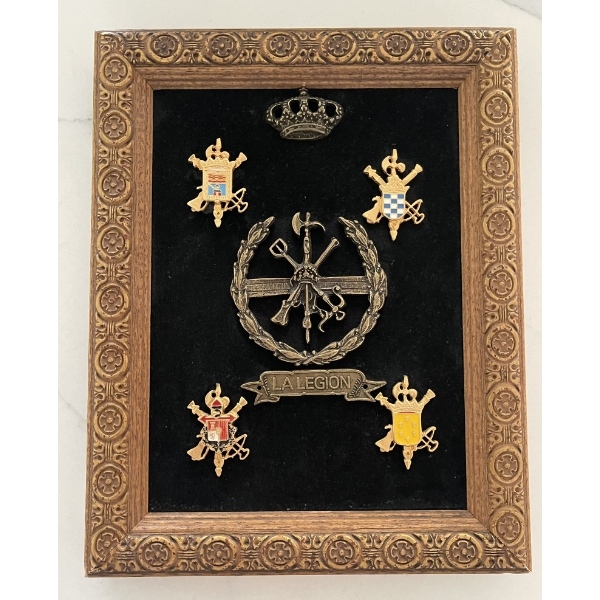 La Legion Framed Badge Display