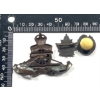 Image 3 : Royal Canadian Artillery Bronze Cap Badge & two WW2era Service Pins