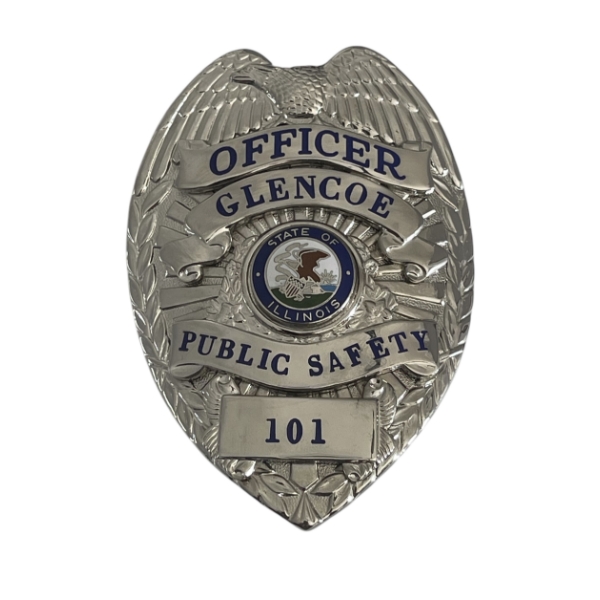 Old Vintage Glencoe Illinois Public Safety Officer Badge