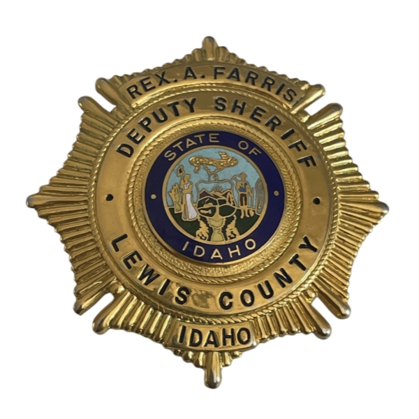 Old Vintage Deputy Sheriff Lewis County Idaho Police Badge