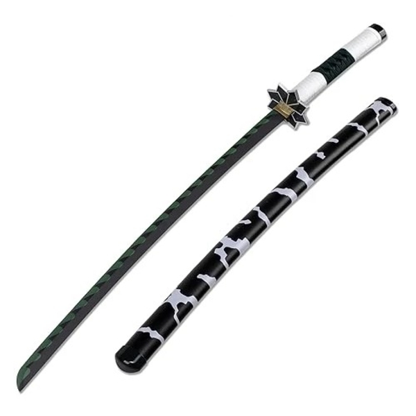 Black Sword Functional Damascus Katana (Cow Prints)