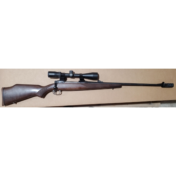 SAVAGE MODEL 110 WITH SCOPE AND MUZZLE BRAKE COMBO