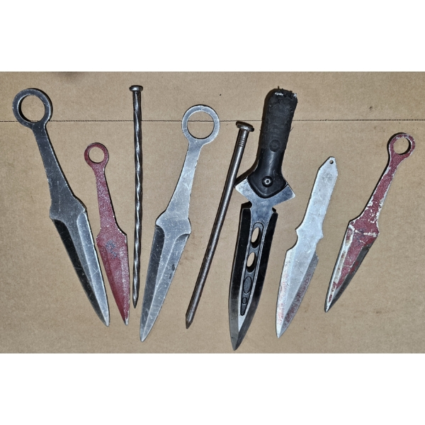 Handful of Throwing Implements 