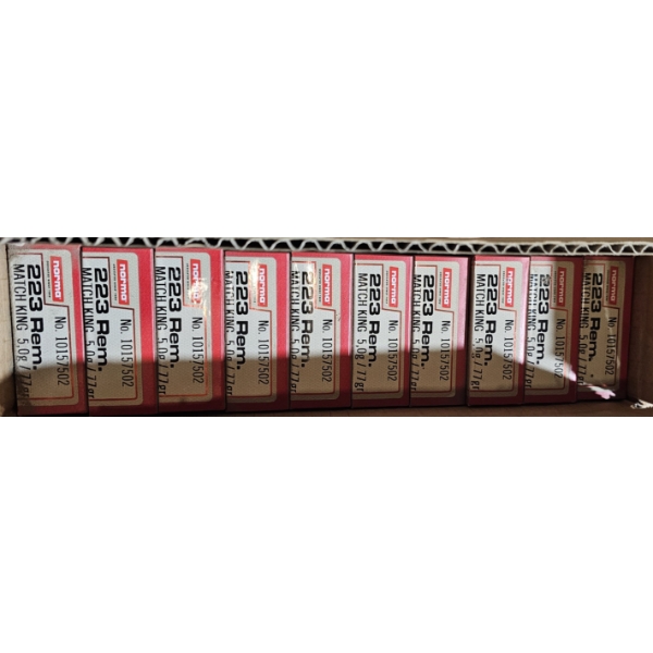 Case of Norma .223 Remington Cartridges (100 Rounds)