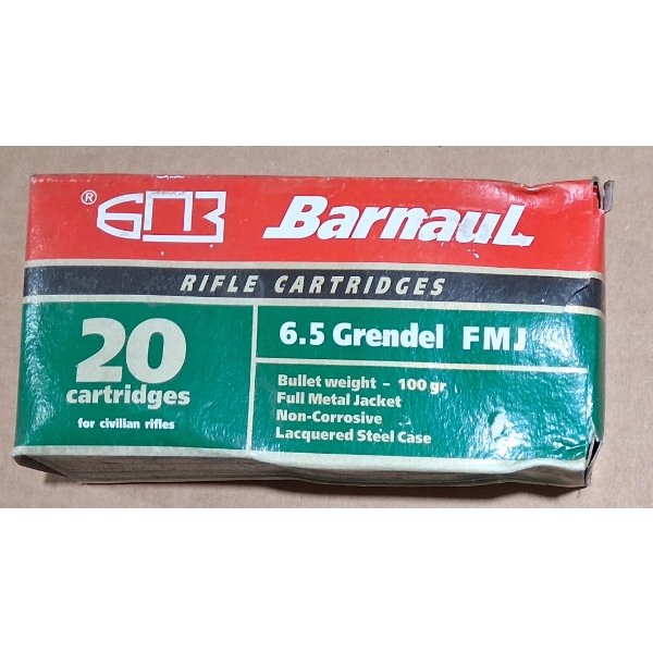 180 Rounds of Barnaul 6.5 Grendel (BOXES GOT WET)