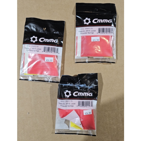 3 Pack of CMMG AR-15 Lower Pins and Springs