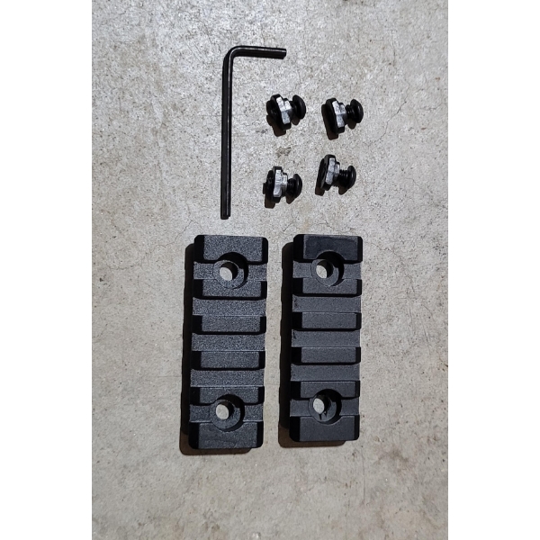 2 Pack of 5 Slot M-Lok Rail Segments