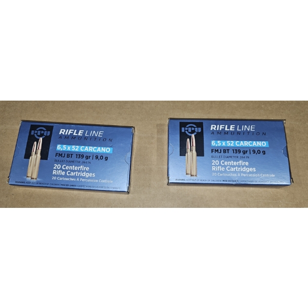 2 Boxes of Carcano ammo