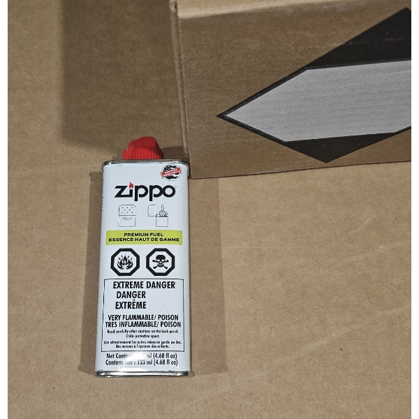 Case of 12 Zippo lighter fluid tins