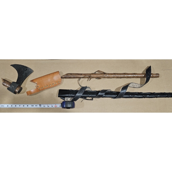 Broken decorative axe 