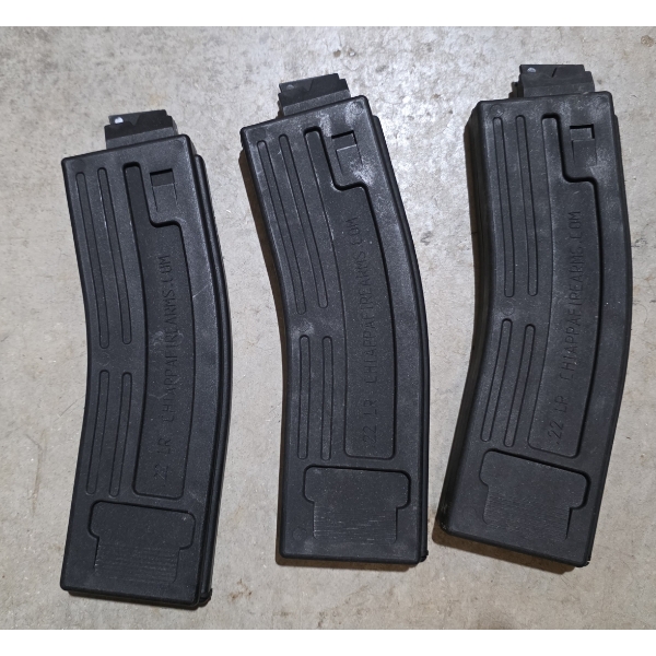 3 PACK OF CHIAPPA AR-15 PLATFORM MAGS (.22LR)