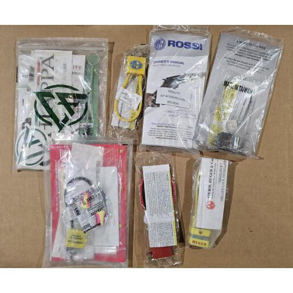 7 Pack of Paperwork of Trigger Locks 