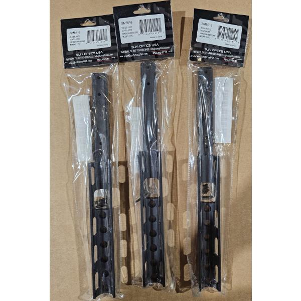 3 Pack of Sun Optics Ventilated Handguard Scope Mounts for Ruger 10/22