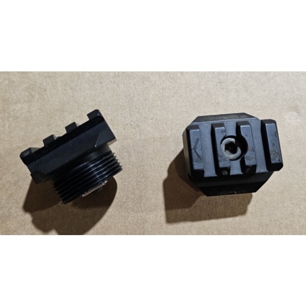 2 Pack of Unmarked Buffer Tube to Picatinny Stock Adapters