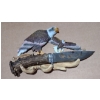 Image 1 : Deer Antler Knife With Decorative Eagle Holder