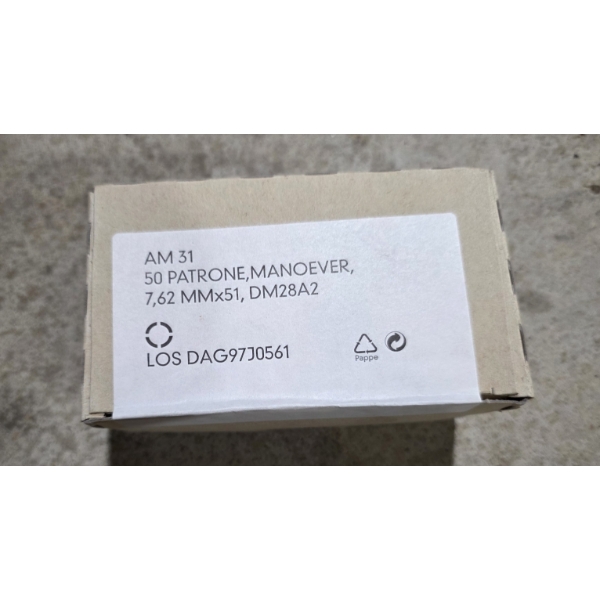 50 Rounds of DAG 7.62x51mm BLANKS 