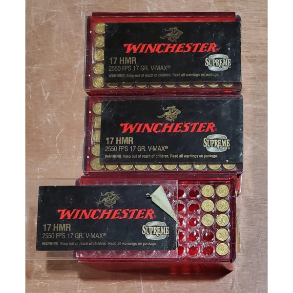108 ROUNDS OF WINCHESTER 17 HMR 