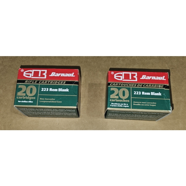 2 boxes of Barnaul .223 Blanks 