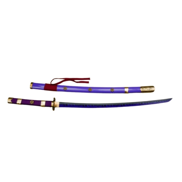 Black Sword Functional Damascus Katana (Zoro Enma)