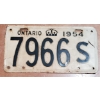 Image 1 : 1954 ONTARIO LICENSE PLATE