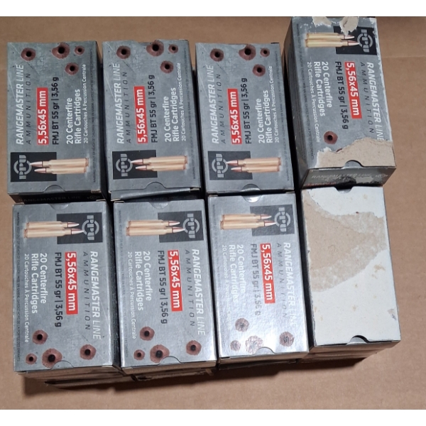 500 rounds of PPU 5.56x45mm (BOXES GOT WET)
