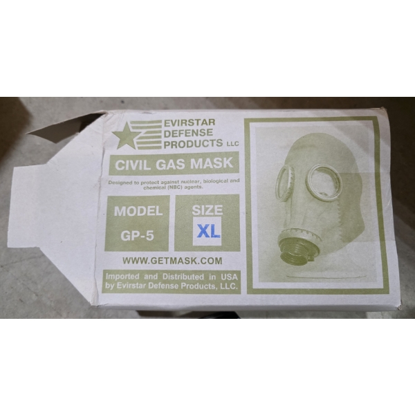 COM-BLOCK STYLE GAS MASK (SIZE X-LARGE)