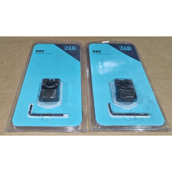 2 pack of FAB defense rear folding sights 
