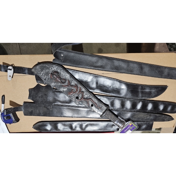 Set of Sword Scabbards and Plastic Sword