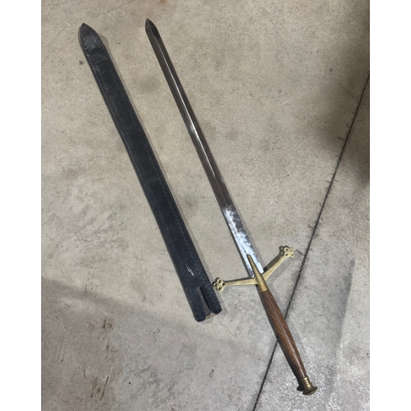 Long metal sword