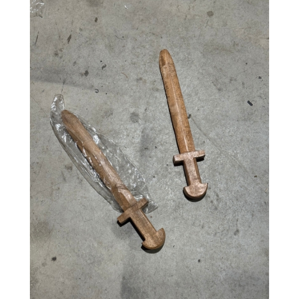 2 Wooden Practice Swords