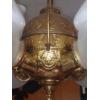 Image 7 : Vintage Electrified Angle Lamp As Shown - Frosted Replacement Shades - No Switch On Lamp 