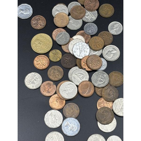 Assorted Foreign Coins - Canadian - Poland - Etc.