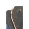Image 2 : Brown Freshwater Pearl Necklace, Earrings & Bracelet With 10K Gold Clasp & Earring Posts