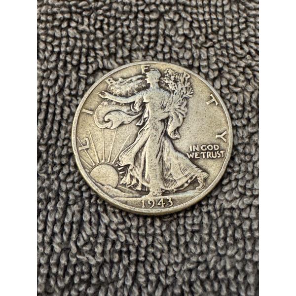 1943 United States Walking Liberty Silver Half Dollar - Excellent Condition