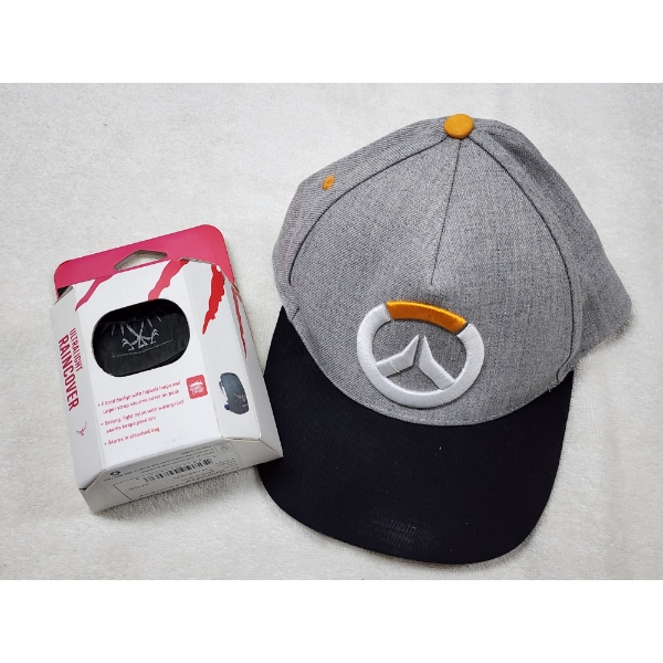 New In The Box Raincover & Like New Overwatch Hat