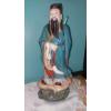 Image 3 : 4 Piece Hand Painted Oriental Figurals As Shown 16" & 7" Excellent