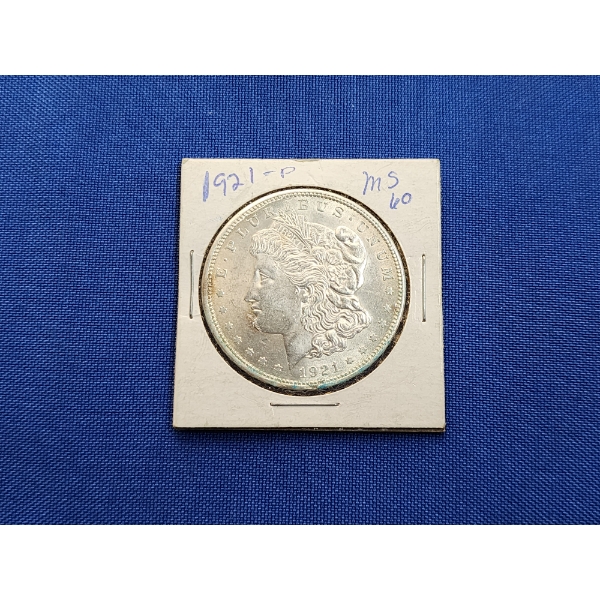 1921 Morgan Silver Dollar - Like MS 60