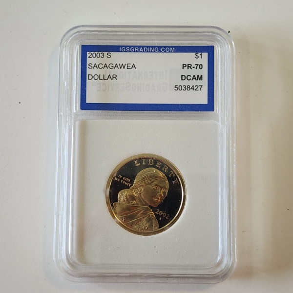 2003-S Sacagawea $1 Coin - IGS PR 70 DCAM 