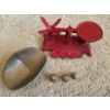 Image 2 : *Pick Up At Mantua Home-No Shipping Available* Vintage Cast Iron 5'' Mini Balance Scale Coin Bank 